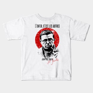 L'enfer, c'est les autres Jean Paul Sartre Quote Kids T-Shirt